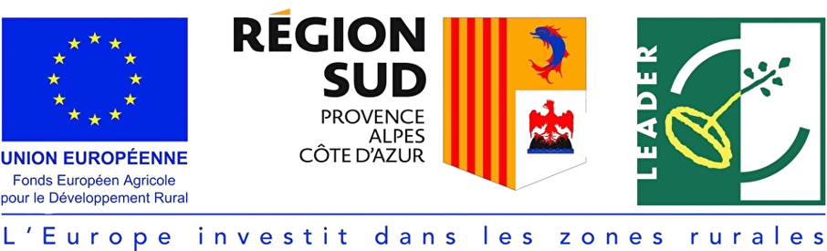 Avec le soutien de l'union européenne, de la région sud, et du FEADER. L'Europe investit dans les zones rurales.